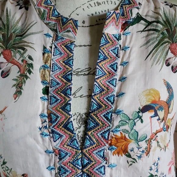 🏆HostPick🏆Johnny Was Effortless Puff Sleeve Tunic - Picture 2 of 8